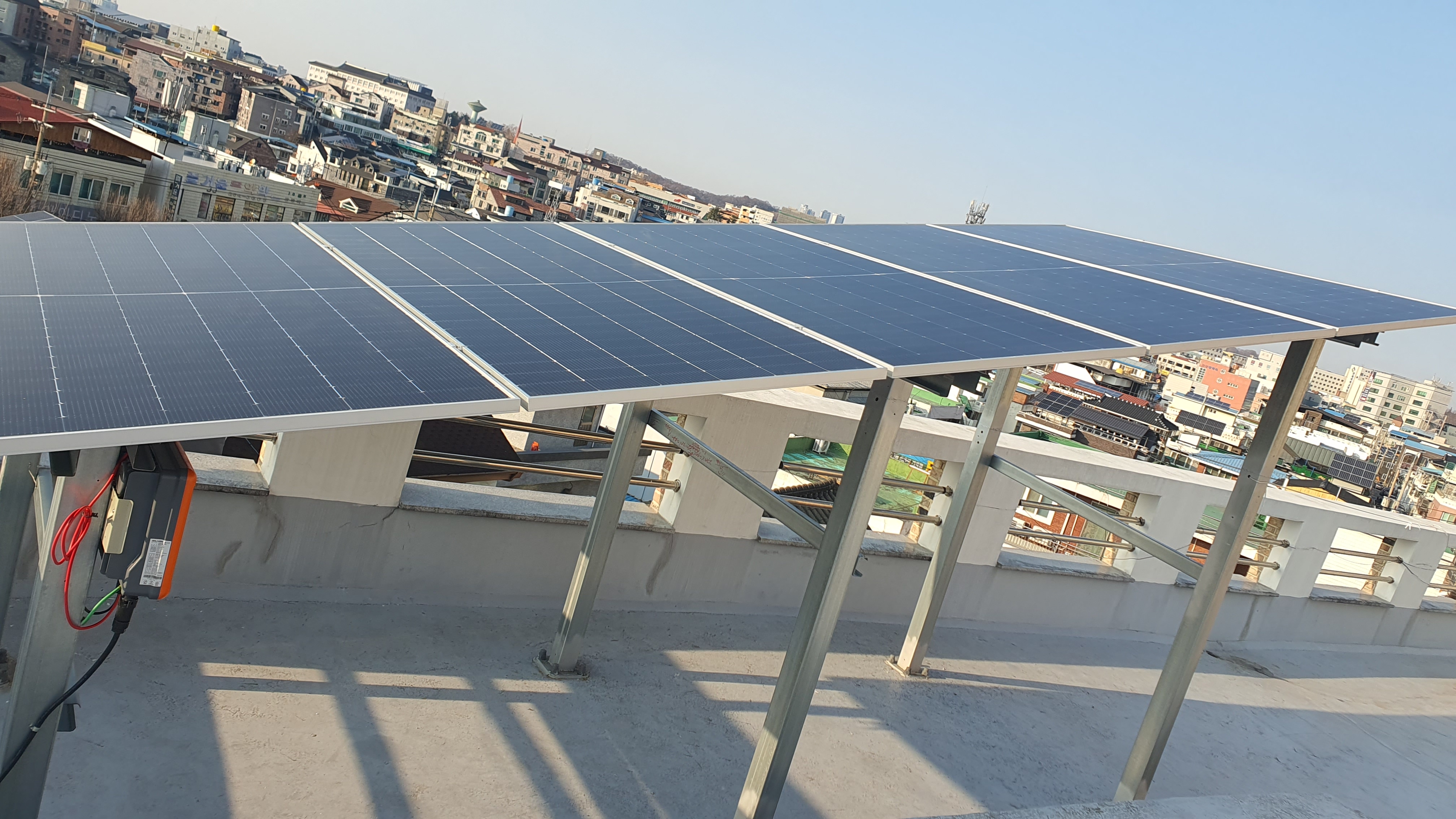 태양광 옥상 남향 설치